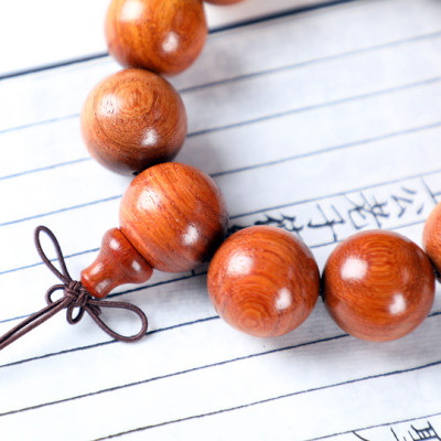 Combo Vòng đeo tay phong Thủy Gỗ Đàn Hương Đỏ Tự Nhiên Brasil, Kèm hộp đựng lót lụa vàng