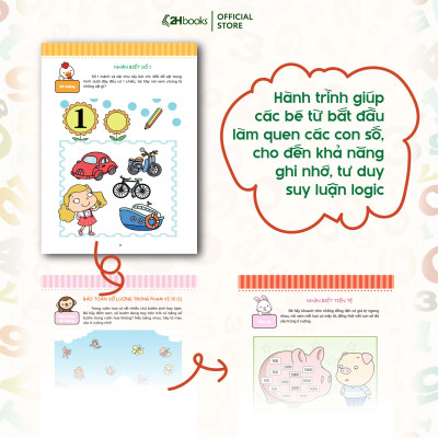 Sách Toán cho bé, Phát triển tiềm năng toán học cho trẻ - Toán  học cho trẻ mẫu giáo - Lớp lá 2 (Tái Bản 2021)- 2HBooks