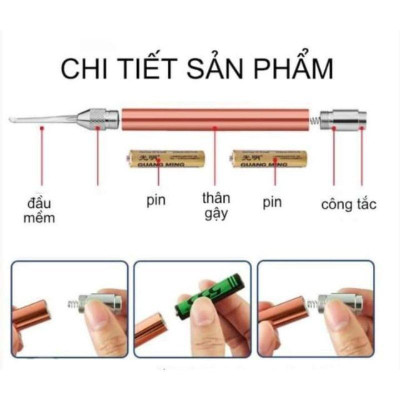 BỘ LẤY DÁY TAI CÓ ĐÈN SIÊU TIỆN DỤNG - BỘ LẤY RÁY TAI CAO CẤP Lấy Ráy Tai Nữ