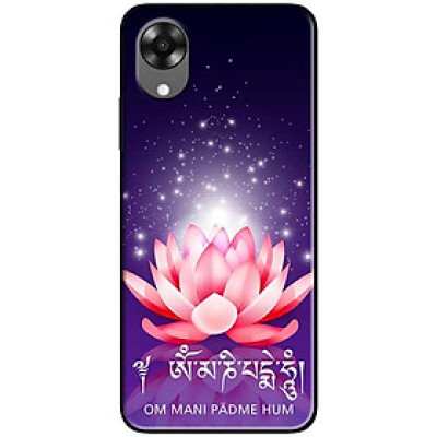 Ốp lưng cho Oppo A15 - A15s - Oppo A35 4G - A17 - A17K - Oppo A57 - A95 5G - Om Mani Tím Hồng - Hàng Chính Hãng