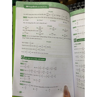 Sách - Giải bài tập và học tốt toán 6 tập 2 - theo sách giáo khoa Chân trời sáng tạo - MGB