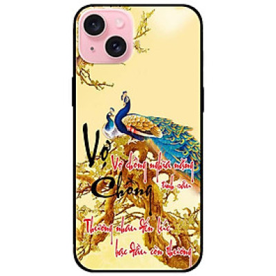 Ốp lưng dành cho Iphone 15 - Iphone 15 Plus - Iphone 15 Pro - Iphone 15 Pro Max - Thư Pháp Vợ Chồng - Hàng Chính Hãng