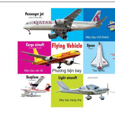Sách - 100 Từ Đầu Tiên - Các Phương Tiện Giao Thông - Song Ngữ Anh Việt - Việt Thư