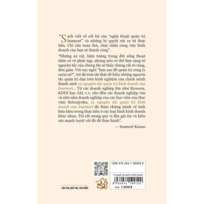 12 Nguyên Tắc Quản Trị Kinh Doanh Của Inamori