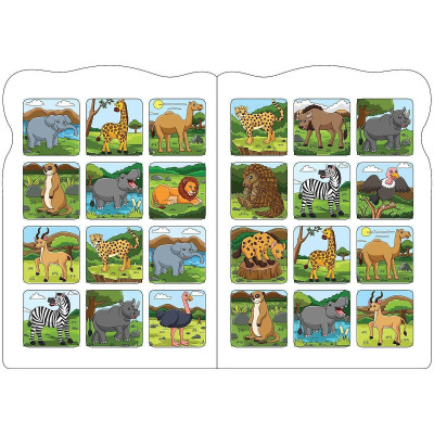 Sách - Bé Tô Màu - Khám Phá Châu Phi Hoang Dã - 20+ Hình Dán Sticker - Chính Thông Book