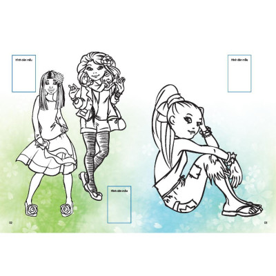 Sách - Dán Hình & Tô Màu Sticker Girl Fashion Nhà Thiết Kế Tài Ba - Tập 4 - Minh Thắng