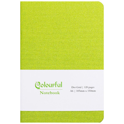 Sổ Colourful Notebook A6 - Dòng Kẻ Chấm - 120 Trang 100gsm - The Sun - Màu Xanh Lá