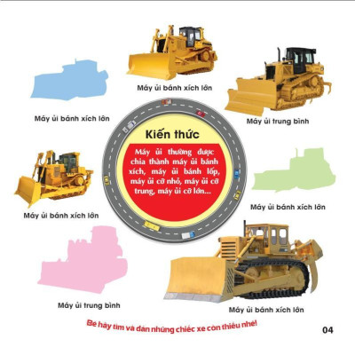 Sách - Trò Chơi Bóc Dán Hình Sticker - Xe Công Trình - Tập 1 - Rèn Luyện IQ EQ CQ - Việt Thư