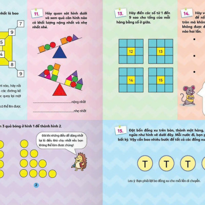 Combo 2 cuốn sách Khám phá Tiềm năng con trẻ: CÂU ĐỐ & TRÒ CHƠI HACK NÃO