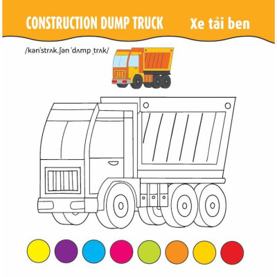 Sách - Tô Màu Phát Triển IQ EQ CQ - Ô Tô - Tàu Thuyền - Máy Bay - Song Ngữ Anh Việt - Tập 3 - Việt Thư