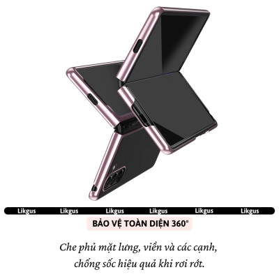 Ốp Lưng Mạ Viền Cao Cấp Cho Samsung Galaxy Z Fold 7 hiệu Likgus Platinum – Chống Sốc, Chống Trầy, Trong Suốt Sang Trọng, Siêu Mỏng Nhẹ - Hàng nhập khẩu
