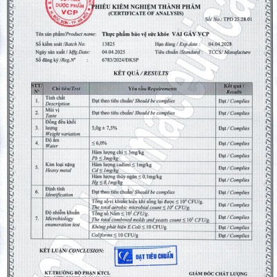 [COMBO 3] TPBVSK Vai Gáy VCP - Hỗ trợ cải thiện tình trạng đau cứng cổ, đau vùng vai gáy - Hộp 20 gói
