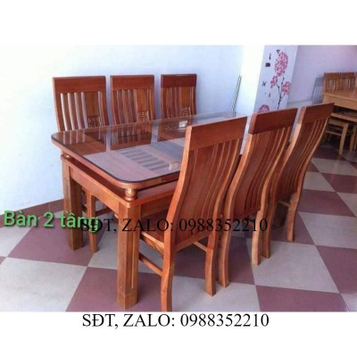 Bàn Ghế Ăn Làm Bằng Gỗ Sồi Tự Nhiên Hàng Kỹ