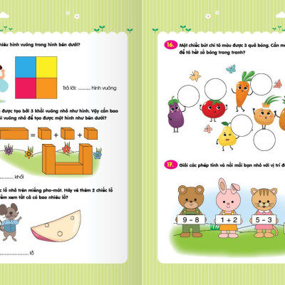 Sách - combo - Trò chơi Toán Học - Rèn luyện Tư Duy (3 - 6 tuổi)