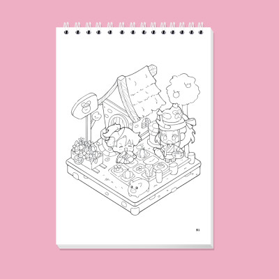 Sách - Sách Tô Màu - Một Ngày Thử Xuyên Không Vào Thế Giới Kỳ Lạ