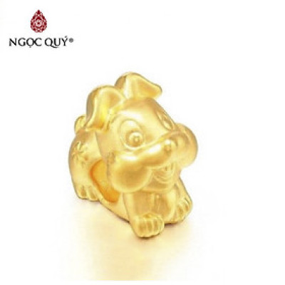 Vòng tay kết dây 12 con giáp bạc mạ vàng - Ngọc Qúy Gemstones