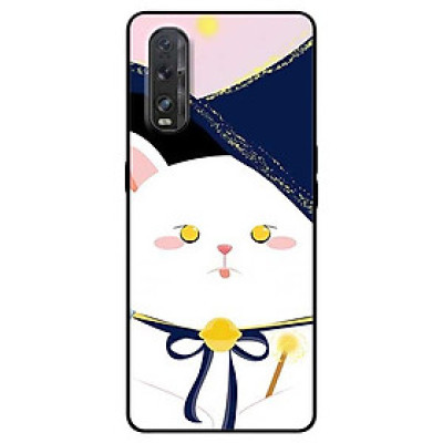 Ốp lưng dành cho Oppo Find X2 mẫu Mèo Mắt Vàng