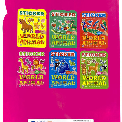 Sticker Dán Hình Thông Minh - Thế Giới Động Vật - Rừng Nhiệt Đới