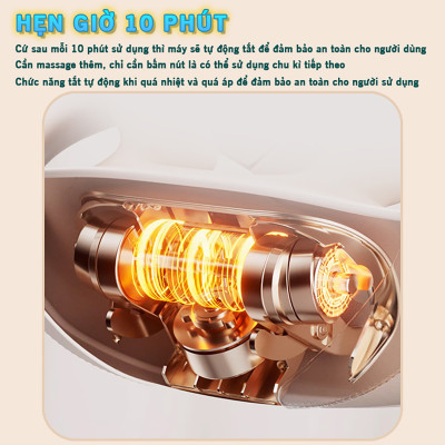 Máy massage cổ vai gáy Nikio NK-139 - Pin sạc, tặng túi xách, nhiệt nóng, động cơ không chổi than êm ái bền bỉ