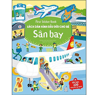 Sách - First Sticker Book - Sách Dán Hình Đầu Đời Cho Bé - Sân Bay - Đinh Tị Books