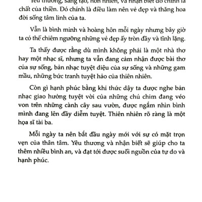 Trọn Vẹn, Cảm Nhận, Yêu Thương