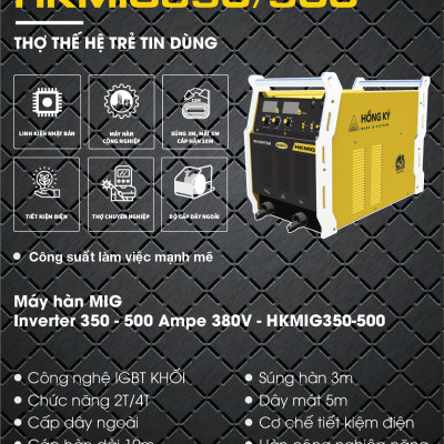 Máy hàn MIG Hồng Ký Master 500 Ampe 380V - HKMIG500