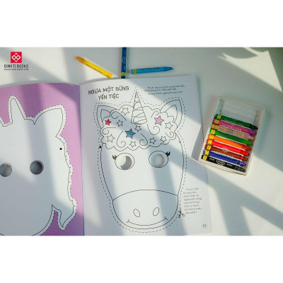 Sách Mặt Nạ - Cắt + Tô Màu - Chọn Lẻ 3 Chủ Đề - Đinh Tị Books