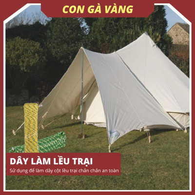 Dây thoát hiểm nhà cao tầng chịu lực cao 32 tao/9.5 mm - 30m Lõi cường lực