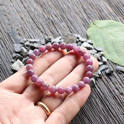 Vòng Ruby (Hồng Ngọc) Nam Phi 7mm Ngọc Quý Gemstones VT127