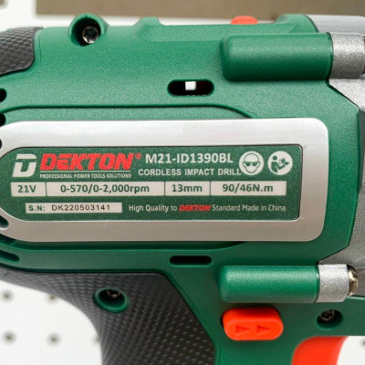MÁY KHOAN DÙNG PIN 21V 13MM DEKTON M21-ID1390BL - HÀNG CHÍNH HÃNG