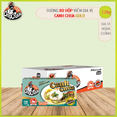 Thùng Viên Gia Vị Canh Chua Gold 126g Ông Chà Và 80 Hộp Siêu Tiết Kiệm Dễ Dùng Và Tiện Lợi Thích Hợp Cho Quán Ăn