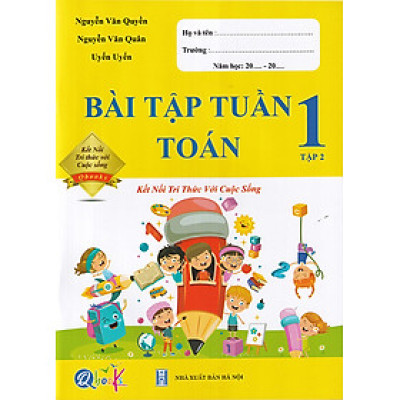 Sách - Bài tập tuần Toán 1 tập 2 (Kết nối tri thức với cuộc sống)