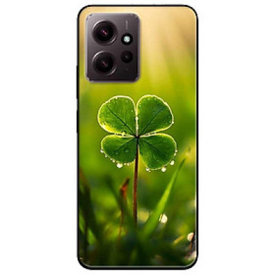 Ốp lưng cho Xiaomi Redmi 12 4G - Redmi Note 12 4G - 12 Pro 4G - 12 Pro 5G - Cỏ May Mắn Vươn Lên - Hàng Chính Hãng