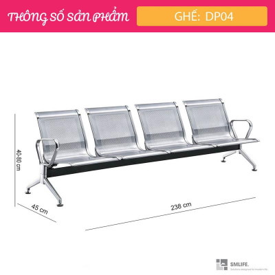 Ghế băng chờ INOX SMLIFE DP04