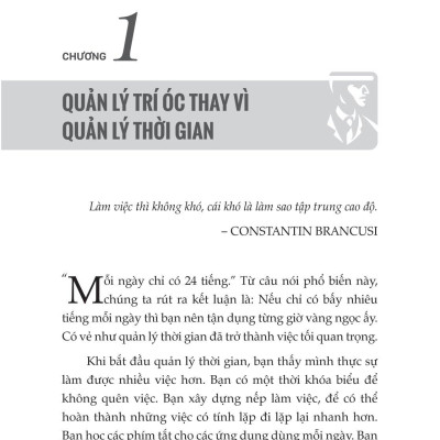 Quản Lý Trí Óc Thay Vì Quản Lý Thời Gian