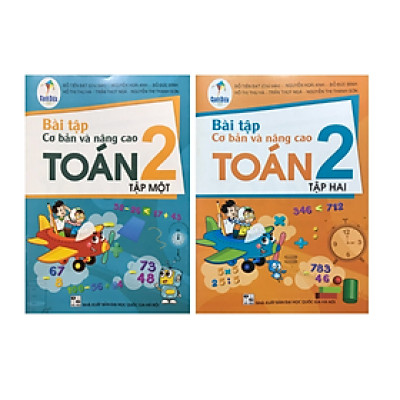 Sách - Combo Bài tập cơ bản và nâng cao toán 2 (Tập 1+Tập 2) - Cánh diều