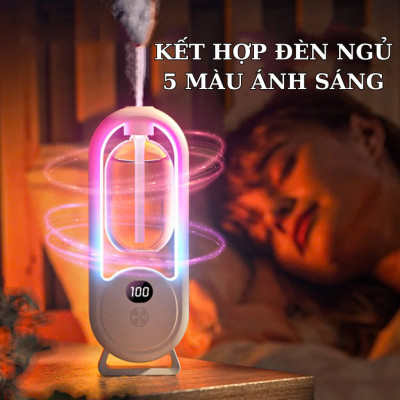 Bộ Máy Xịt Thơm Phòng Tự Động 5 Chế Độ (Gồm Máy & 01 Lõi Tinh Dầu) Máy Khuyếch Tán Tinh Dầu Decor Phòng Ngủ 