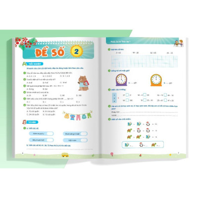Sách - Phiếu Ôn Hè Toán Lớp 1 - Megabook