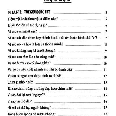10 Vạn Câu Hỏi Vì Sao Mà Trẻ Hay Hỏi Nhất - Thế Giới Động Vật-Trái Đất-Địa Lý-Vũ Trụ (Tái Bản 2024)
