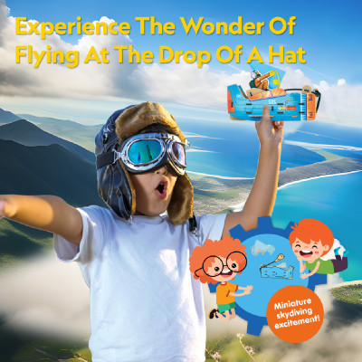 Đồ Chơi Lắp Ráp Bệ Phóng Dù Lượn Nat Geo STEAM DS1120h