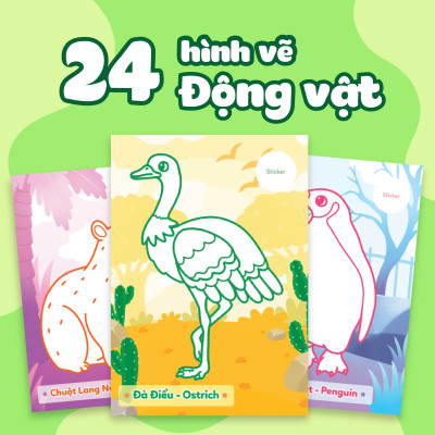 Tô màu khám phá- Vườn thú ngộ nghĩnh