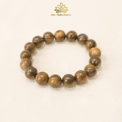 Vòng Tay Trầm Hương Đeo Tay Tròn Đơn Size 12mm 