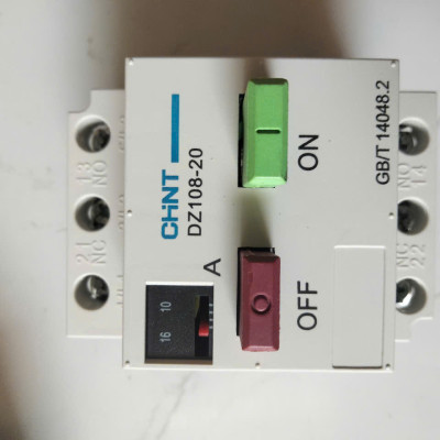 Aptomat CHINT DZ108-20 Bảo vệ chống mất pha bảo vệ quá tải động cơ điện 3 pha 380V dãi dòng 5-8A, 10-16A