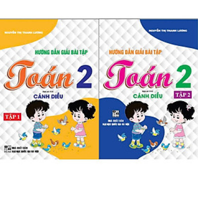 Combo hướng dẫn giải bài tập Toán Lớp 2 – Tập 1 + 2 (bám sát sgk cánh diều) - HA