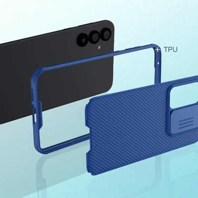 Ốp lưng cho Samsung Galaxy S23 FE bảo vệ camera chống sốc hiệu Nillkin Camshield có khung & nắp đậy bảo vệ Camera - Hàng nhập khẩu