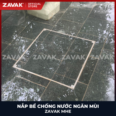 Nắp bể ngầm chống nước ngăn mùi inox ZAVAK MHE*-60 / KT 60x60cm, lát gạch 3cm, tải 500kg