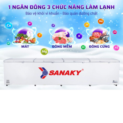 VH-2399HY3 - Tủ đông Sanaky inverter 2000 lít VH-2399HY3 - Hàng chính hãng