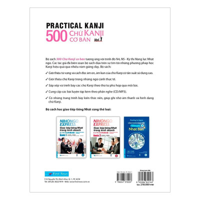 Sách - Practical Kanji Vol.1 - 500 Chữ Kanji  Cơ Bản Vol.1