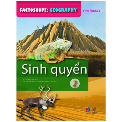 Bộ sách Factoscope: Geography (4 cuốn - tranh màu): Khí quyển + Hải dương học + Sinh quyển 1 + Sinh quyển 2