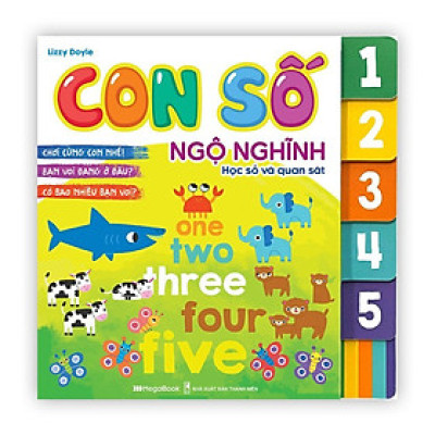 Sách - Con Số Ngộ Nghĩnh - Học Số Và Quan Sát - Megabook